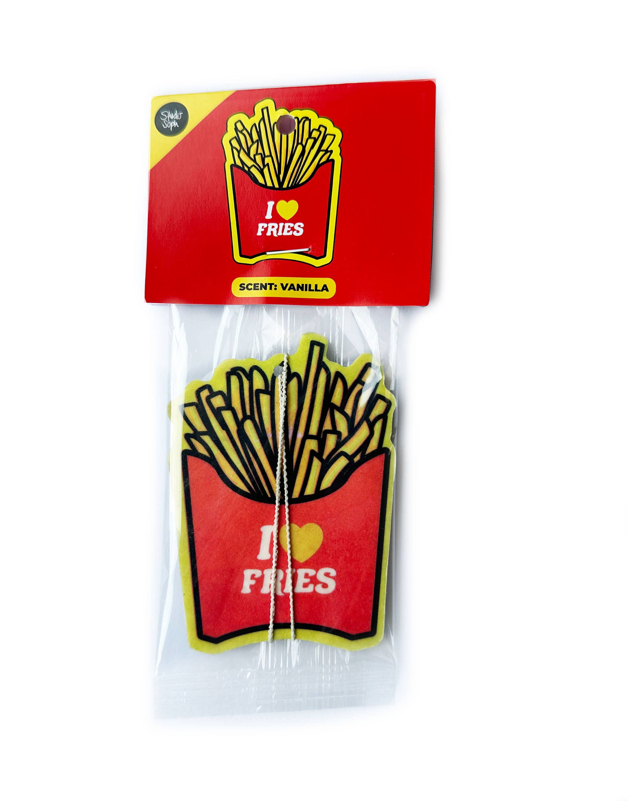 Studio Soph (We Pay Your Import Fees - We Ship DDP) - Wholesale Air Freshener - I Love Fries Food Air Freshener2