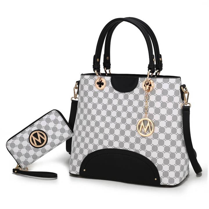 MKF Collection - Wholesale Top Handle Bag - Women's - Gabriella Handbag with Wallet Crossover Women by Mia K.