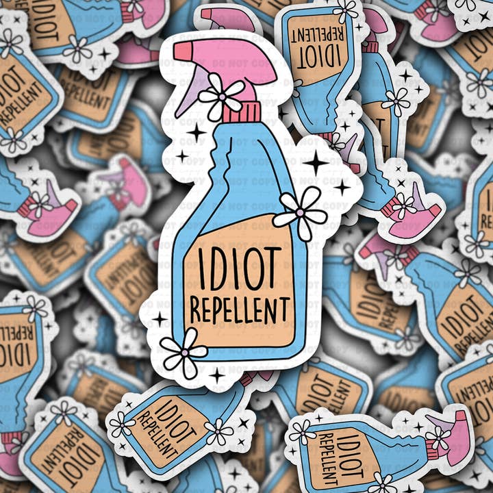 It's Transfer Time - Wholesale Sticker - DC 1526 - Idiot replellent die cut sticker
