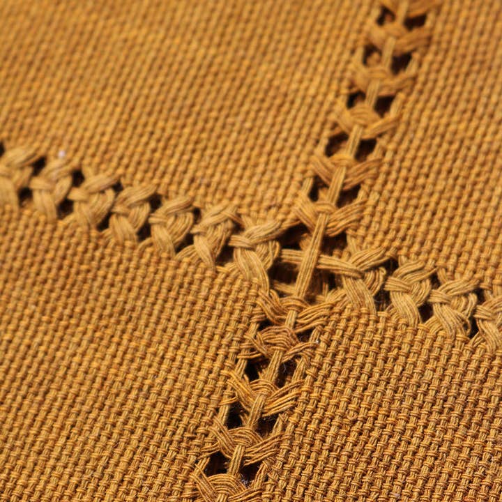 P.I.Project America - Wholesale Dinner & Cloth Napkin - Serviettes en coton tissées à la main - Ocre4