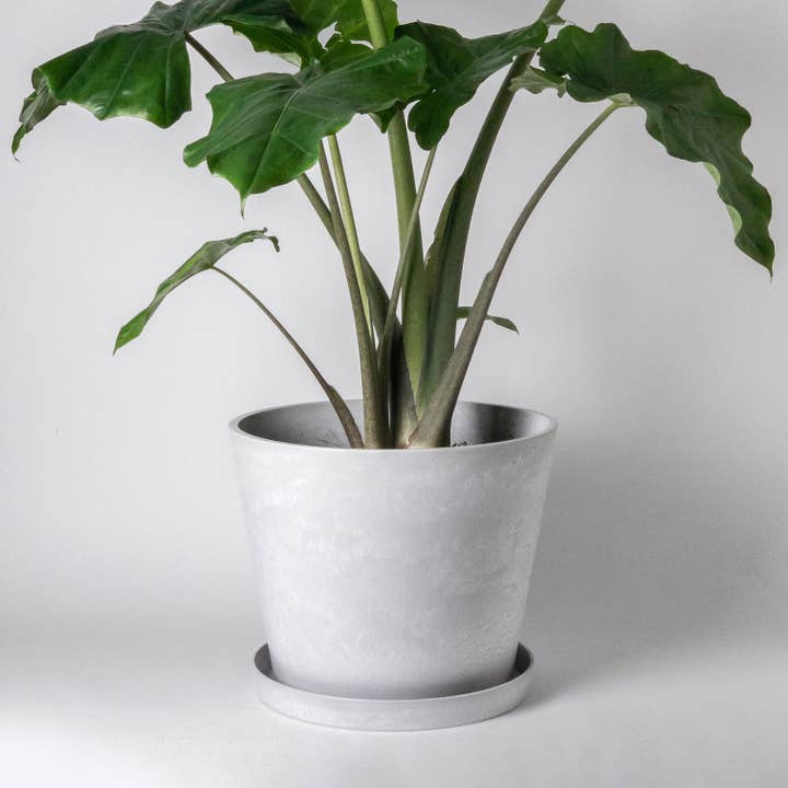15" & 12" Tapered Signature Stone Planter | Earth Tones for wholesale by Kanso Designs