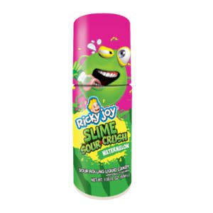 I Got Your Candy – wholesale Gelégodis – Ricky Joy Slime Sour Crush: Rullande flytande godis grönt äpple och vattenmelon 1.85oz - 48ct