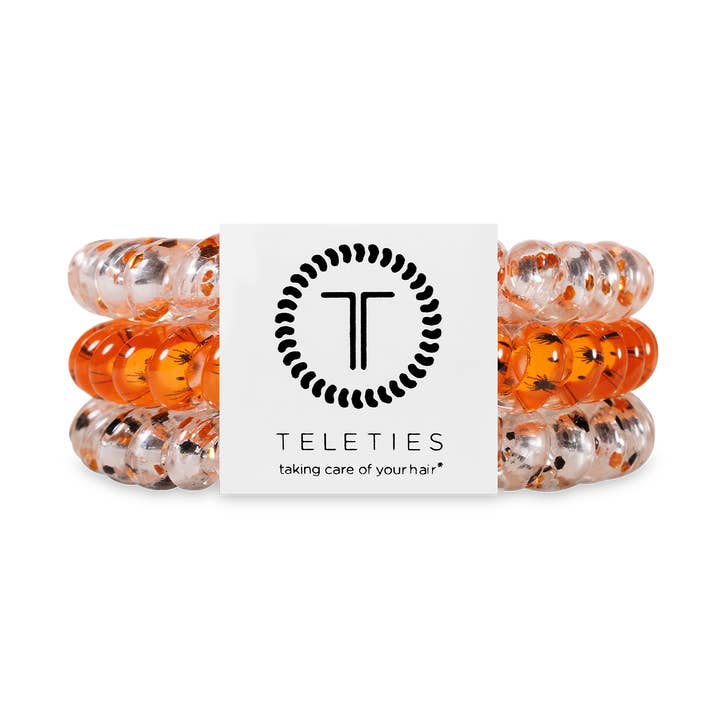 Spiral Hair Coils | Small | Spooky Sparkles Hair Ties for wholesale by TELETIES