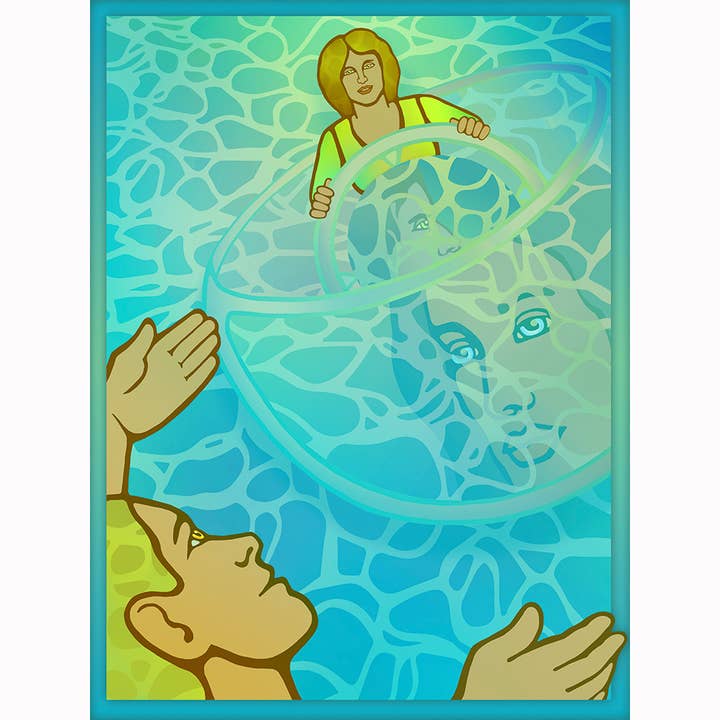 Parking the Beam Darter — Epic 5-Foot Canvas for wholesale by Carolyn Ferris Art