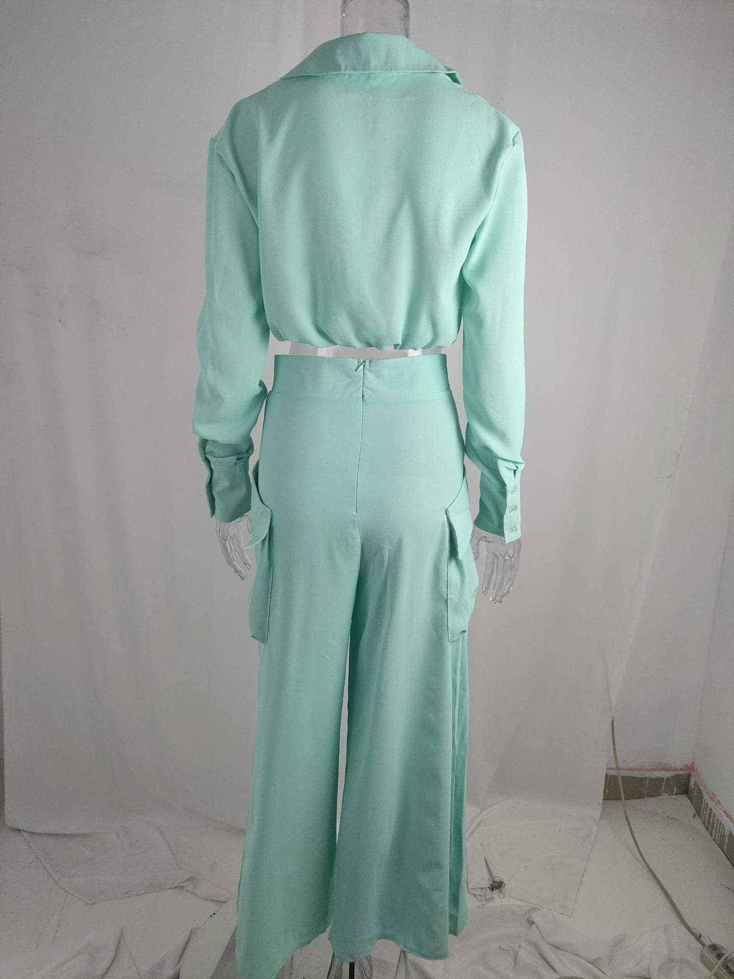 Queen Fashion – wholesale Set med topp och kjol - Dam – Queen Fashion trendigt set med blus och vida byxor för kvinnor13