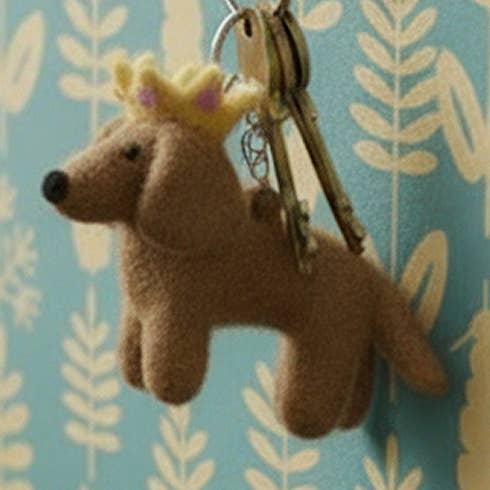 Felt So Good - Wholesale Keychain - Unisex - Handmade Felt Sausage Dog Keyring0