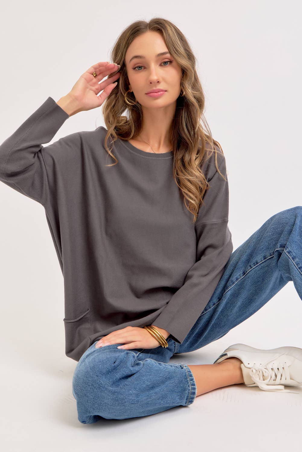 Sweet Lovely by Jen – wholesale Tunikatröja - Dam – OVERSIZE/LÖS PASSFORM TRÖJA MED RUND HALS64