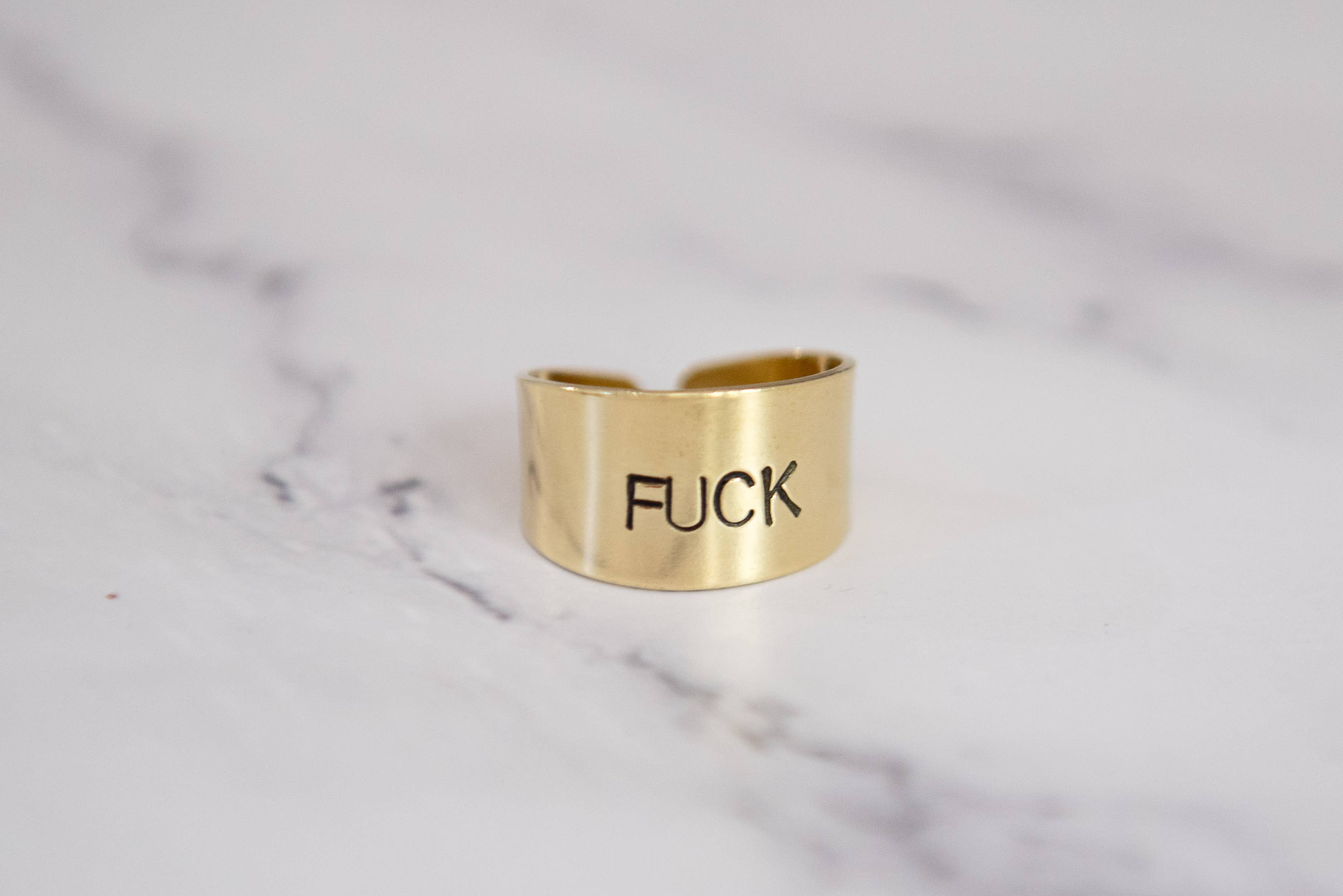 Loti jewels - Wholesale Band/Stacked Ring - LEA RING IN BRASS WITH ENGRAVING6