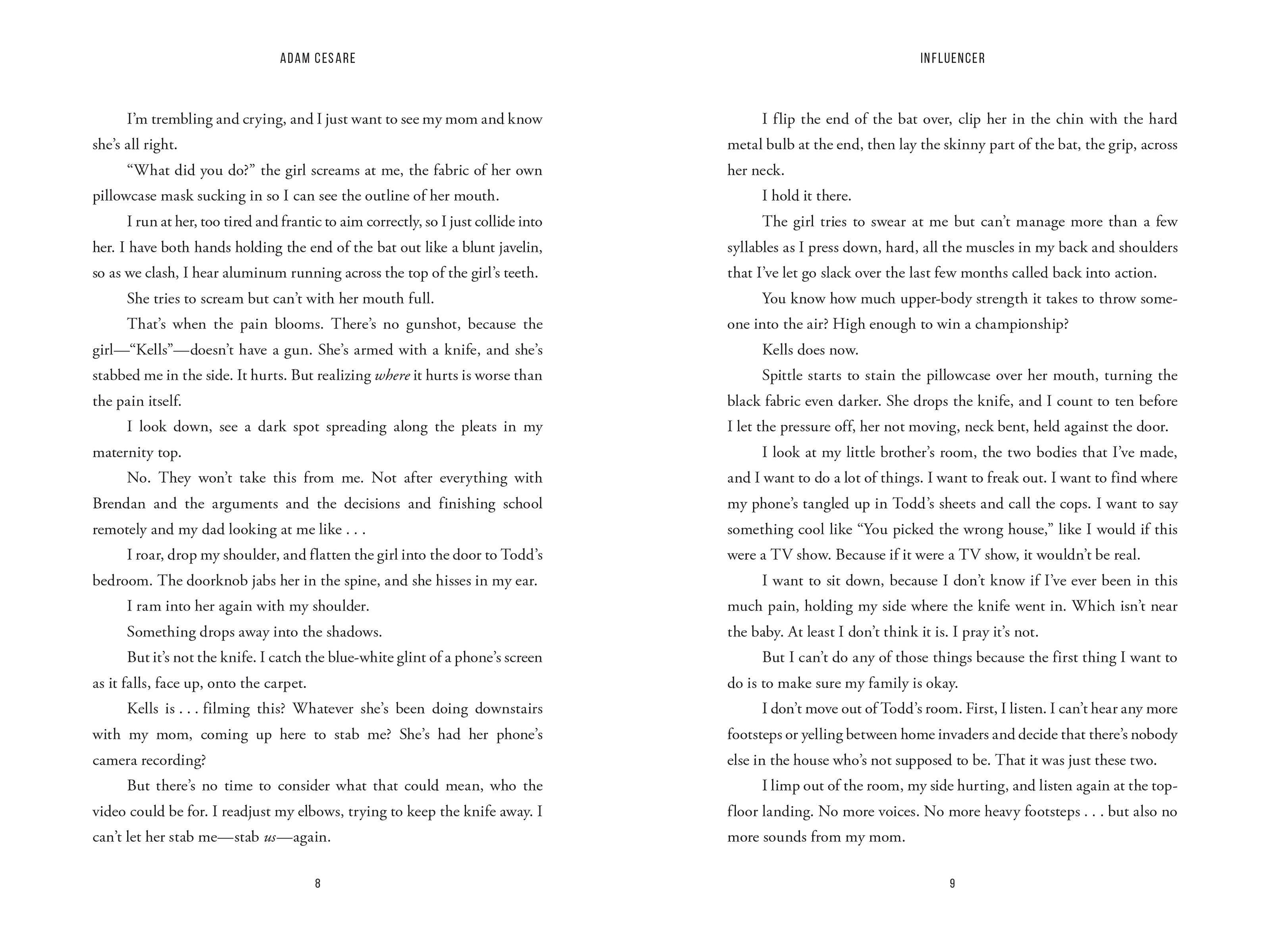 Hachette Book Group - Wholesale Thriller & Suspense - Influencer by Adam Cesare6