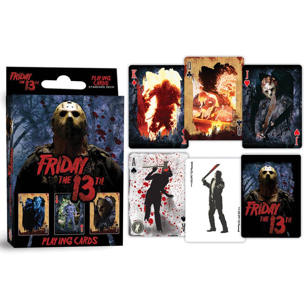 Masterpieces Puzzles - Wholesale Playing Cards - Friday the 13th Playing Cards - 54 Card Deck2