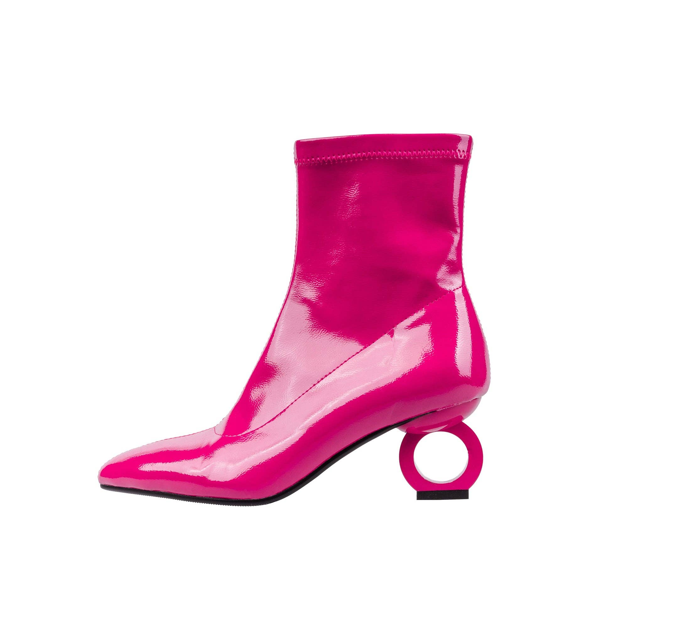 LADY COUTURE – Botins - Mulher por atacado – Botinha de salto metálico com círculo metálico Ninety Union GREECE15