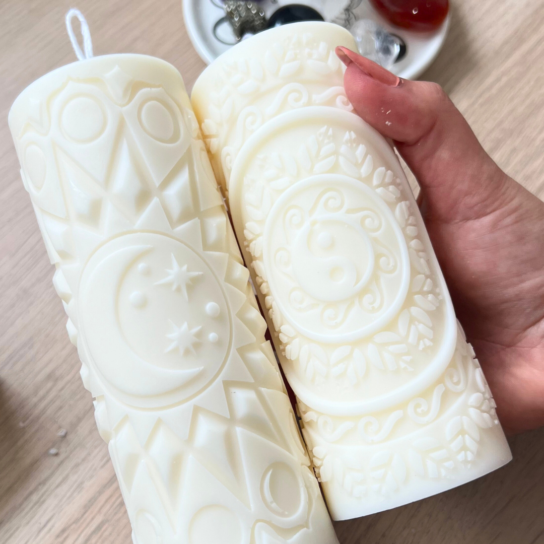 Velarosa Studio LLC - Wholesale Pillar Candle - Manifesting Pillar Soy Wax Candles2