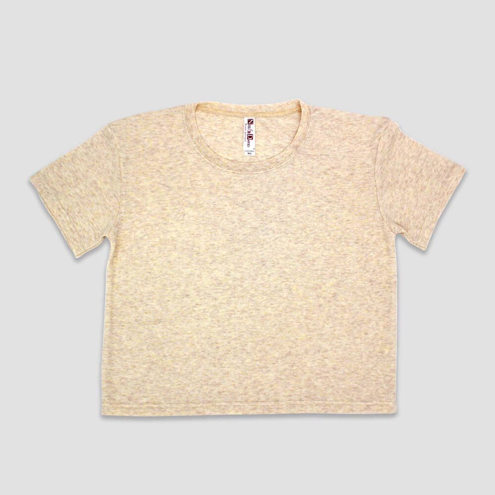 Neil & David - Wholesale Shirt - Women's - Neil & David Crop Top Trendy Short Sleeve T-shirt OPEN SIZE4