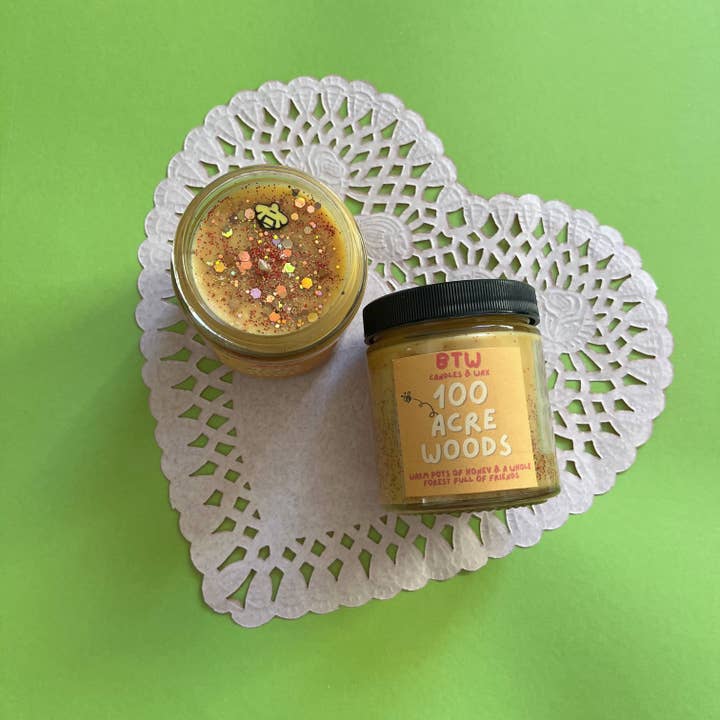 100 Acre Woods winnie the pooh soy candle | honey for wholesale by Literally Scents Co.