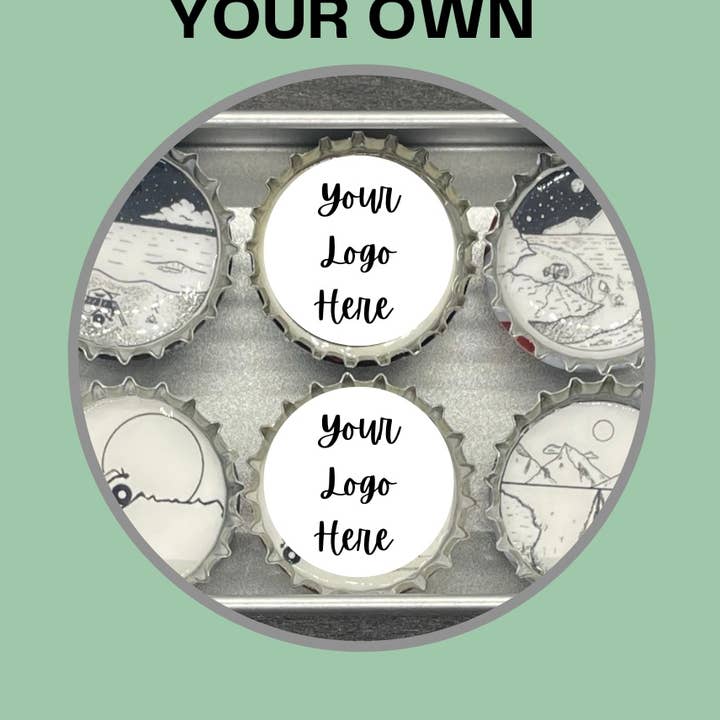 Crie seus próprios ímãs de tampa de garrafa por atacado de Simple Mind Design