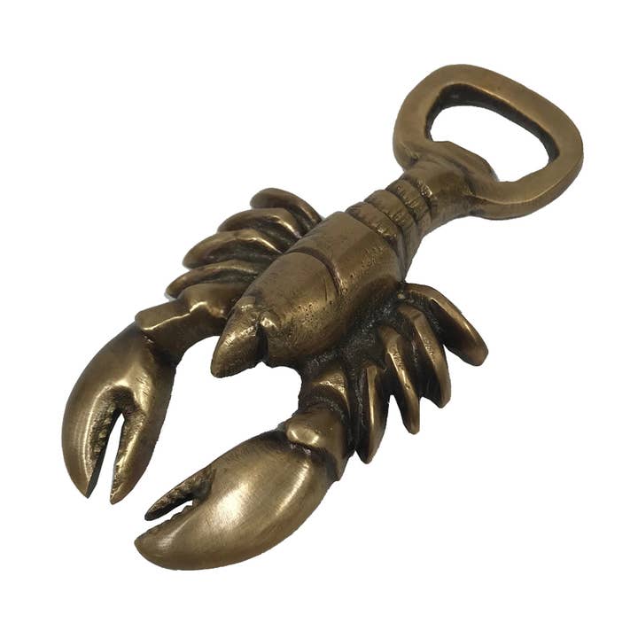 Antiqued Brass Lobster Bottle Opener, 4" and other Purchase Wholesale homard. Free Returns & Net 60 Terms on Faire trending on Faire.
