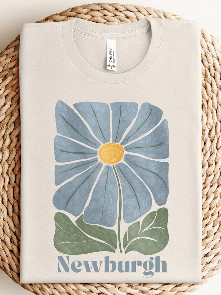 Willow Poppy – Großhandel T-Shirt mit Siebdruck – Damen – Grafik-T-Shirt mit benutzerdefiniertem Stadtblumenmotiv1