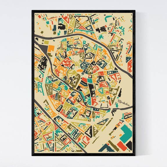 Mechelen - Mosaic - A3 Framed City Map - Poster and other Purchase Wholesale mèches synthétiques. Free Returns & Net 60 Terms on Faire trending on Faire.