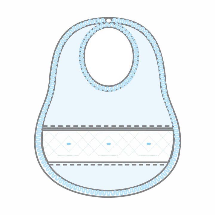 Alex Smocked Bib for wholesale by Magnolia Baby