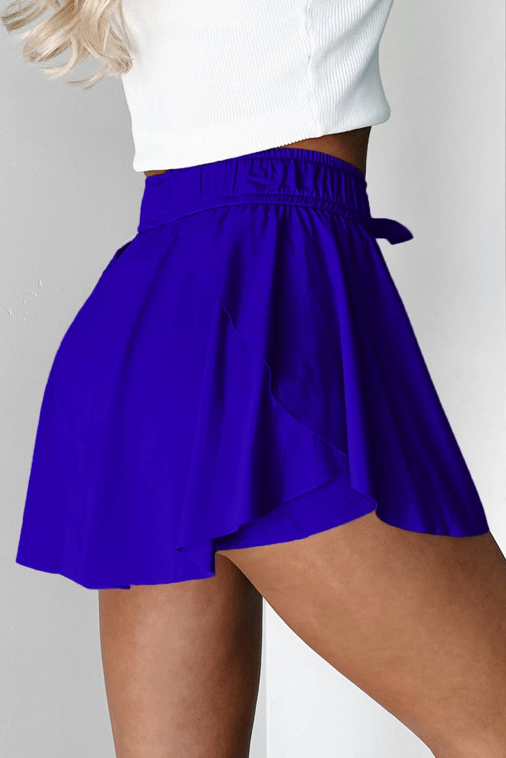 FULL TIME PURCHASE - Wholesale Skort - Women's - Drawstring High Waist Lined Tennis Skorts16