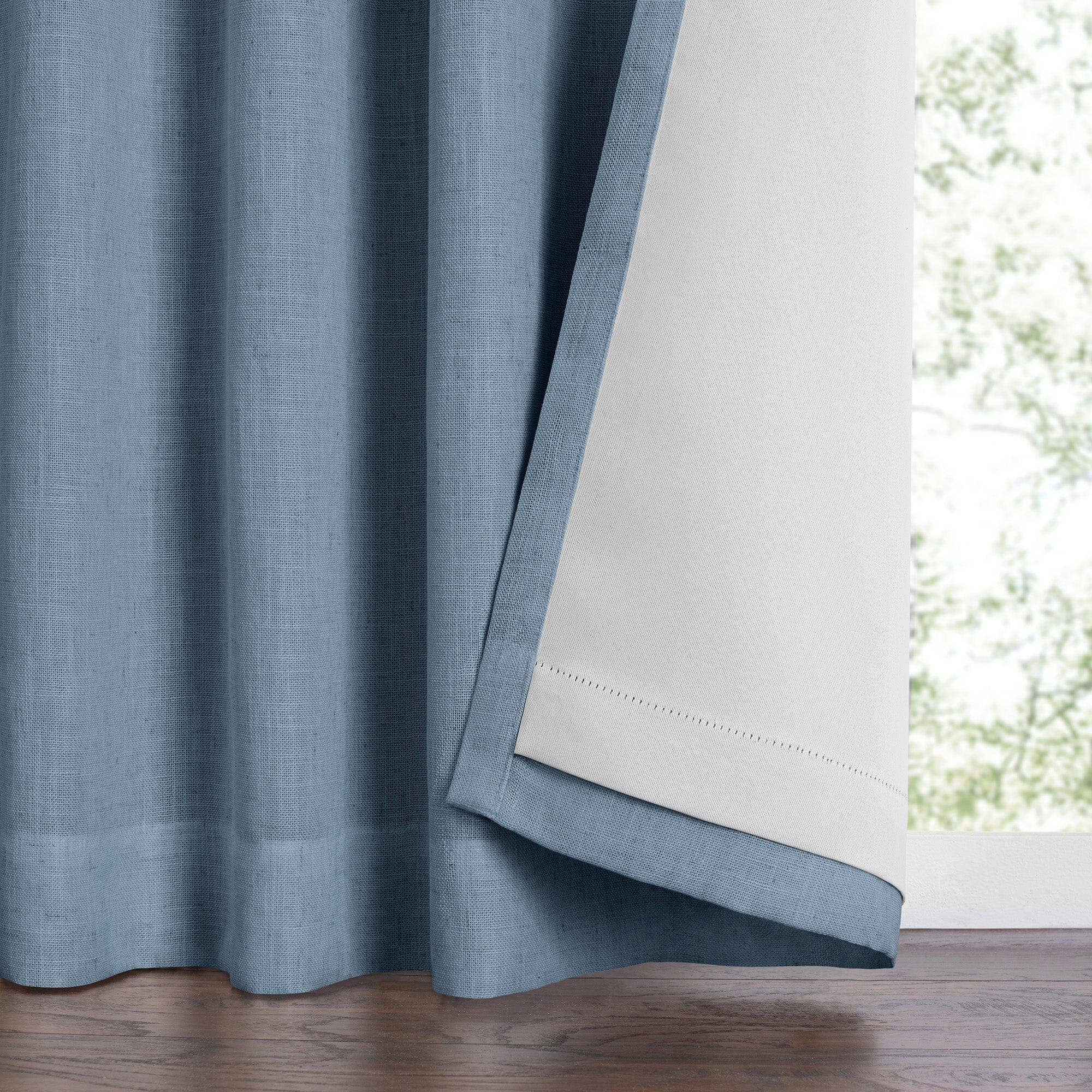 Threadmade Home - Wholesale Curtain - Harrow Solid Texture Blackout Window Curtain Panel2