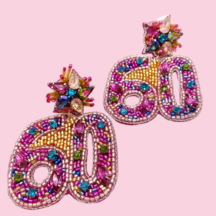 #60 Birthday Earring (Mix & Match Any 10 or More Pair) for wholesale by Camel Threads