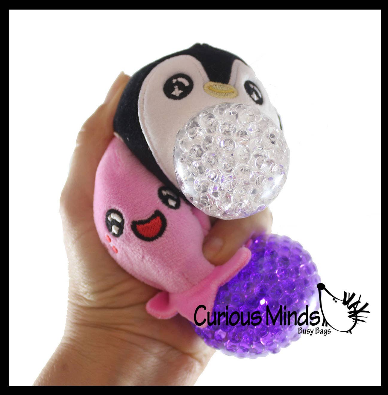Curious Minds Toys - Wholesale Squishy Toy - Kids & Baby - 1 Plush Ocean Sea Animal Water Bead Filled Squeeze Stress Ba1