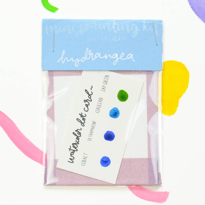 Mini Painting Kit- Hydrangeas for wholesale by Lavender Chai Co.