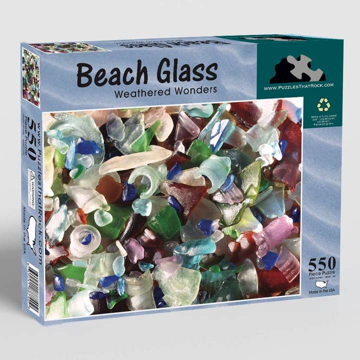 Strandglas: Verweerde Wonderen 550-delige Puzzel voor wholesale door Puzzles That Rock