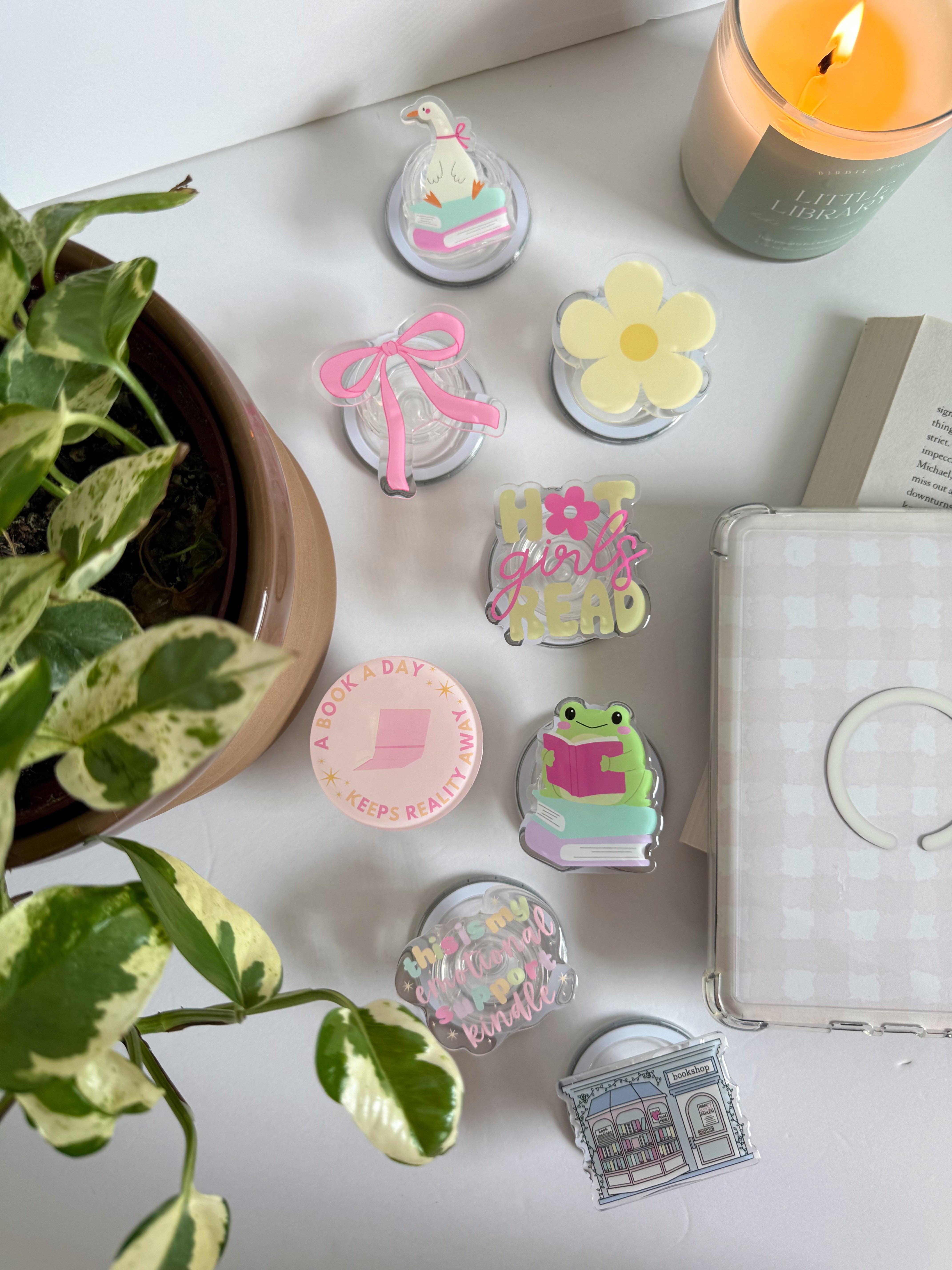 Birdie & Co. - Venta al por mayor Soporte para móvil/tableta - A las chicas sexys les gusta leer Kindle Grip, regalo para amantes de los libros y accesorio para e-readers.3