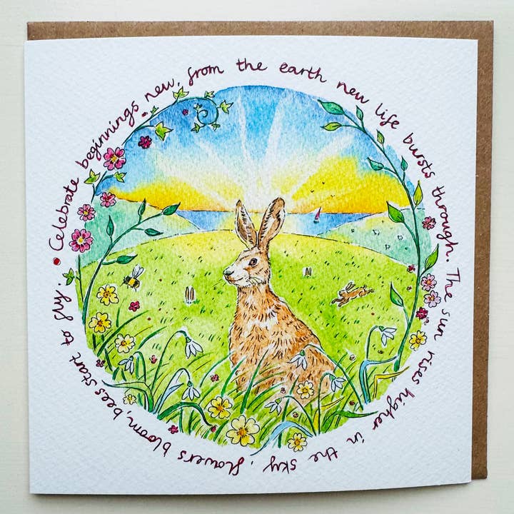 New Beginnings Nature Card by Janine Drayson for wholesale by Janine Drayson