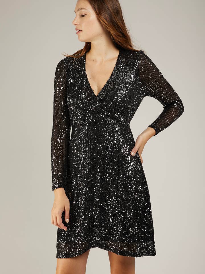 UNRIPE FEVER - Sequin short dress for wholesale on Faire12