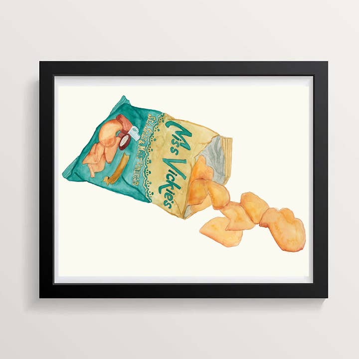 Miss Vickie's Chips au Sel et Vinaigre Imprimé pour la vente par Wild Juniper Art Studio