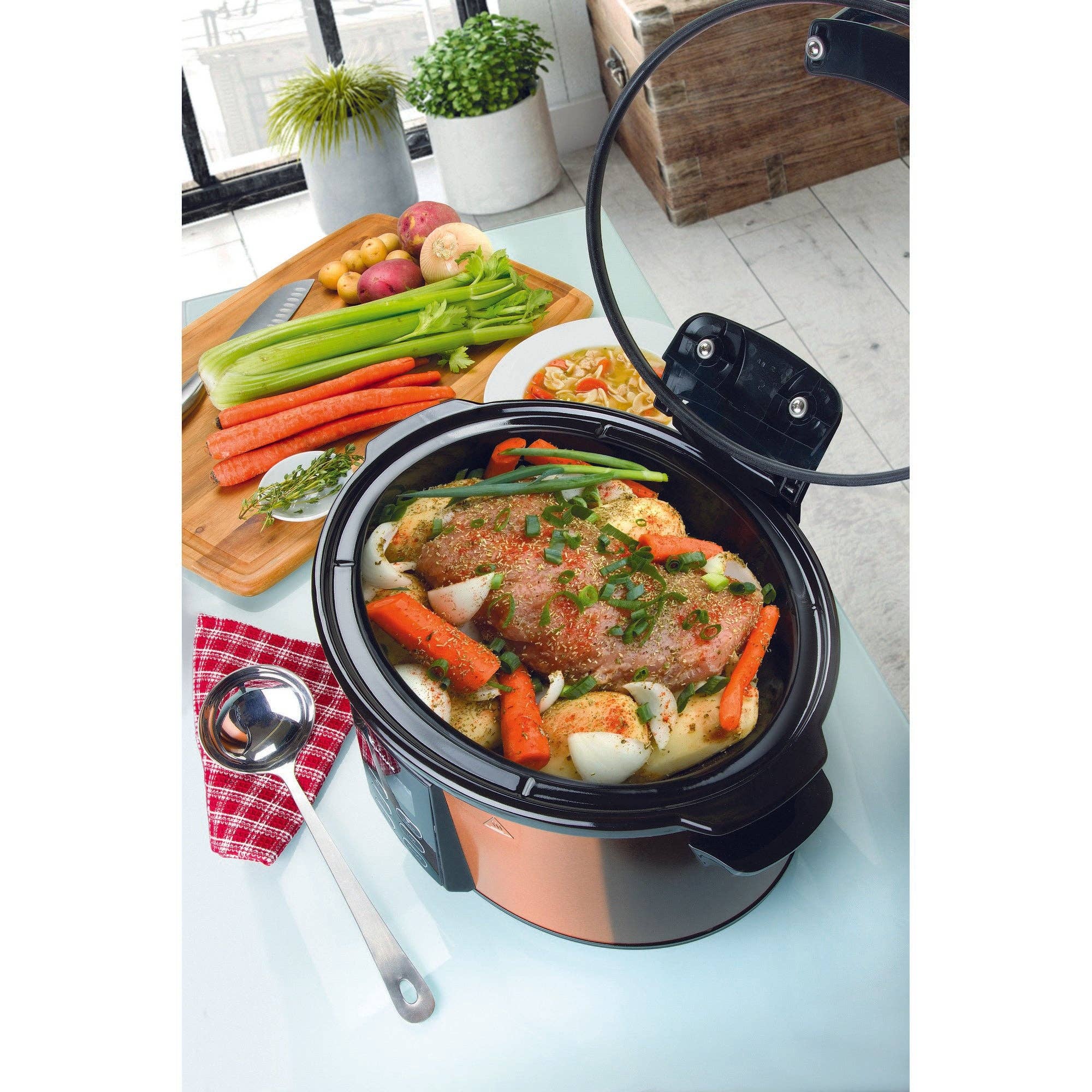 Euro Cuisine – Engroshandel Gryde – Euro Cuisine SCX6 elektrisk slow cooker - 5,7 l6