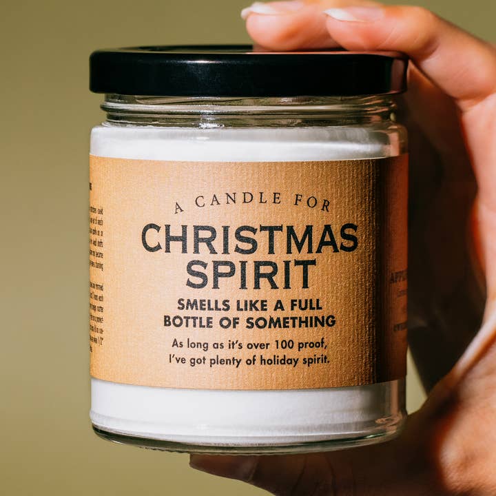 Whiskey River Soap Co. - Wholesale Jar/Filled Candle - A Candle for Christmas Spirit | Funny Holiday Candle0