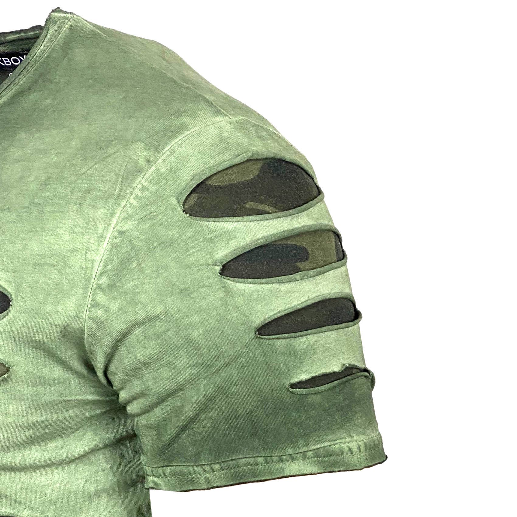 SUBLIMINAL MODE – wholesale T-shirt – men's – Washed Cotton Short Sleeve T shirt - BX05313