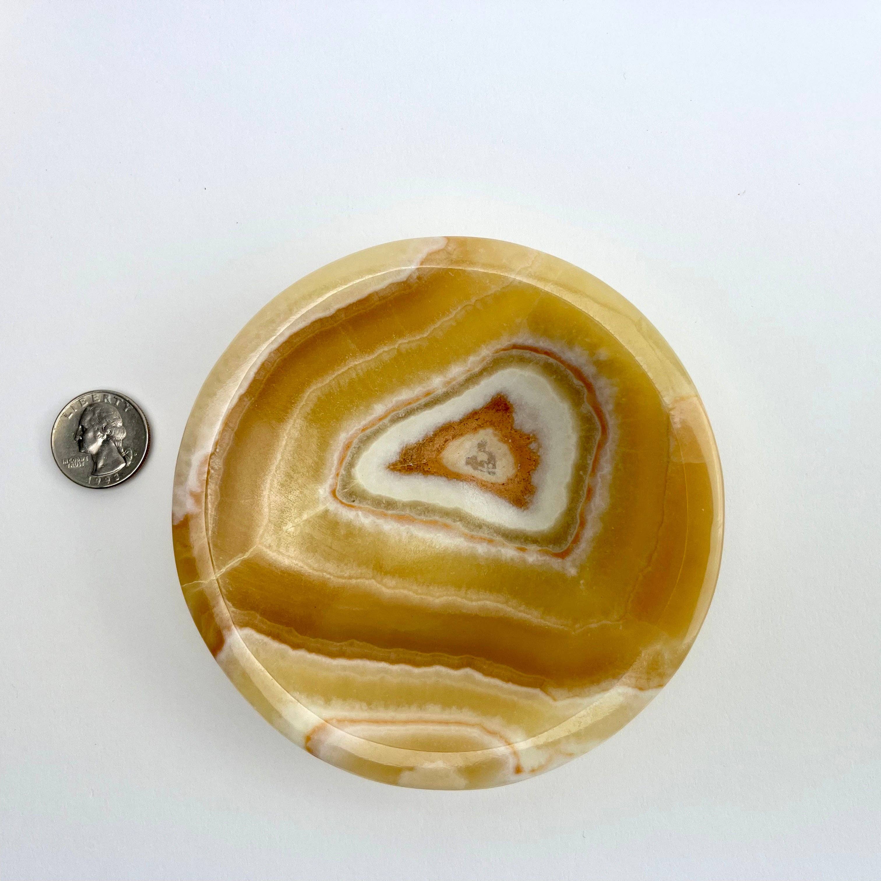 Pelham Grayson Rose - Vente Assiettes/plats/bols de décoration - Bol en onyx du Maroc | 120 mm2