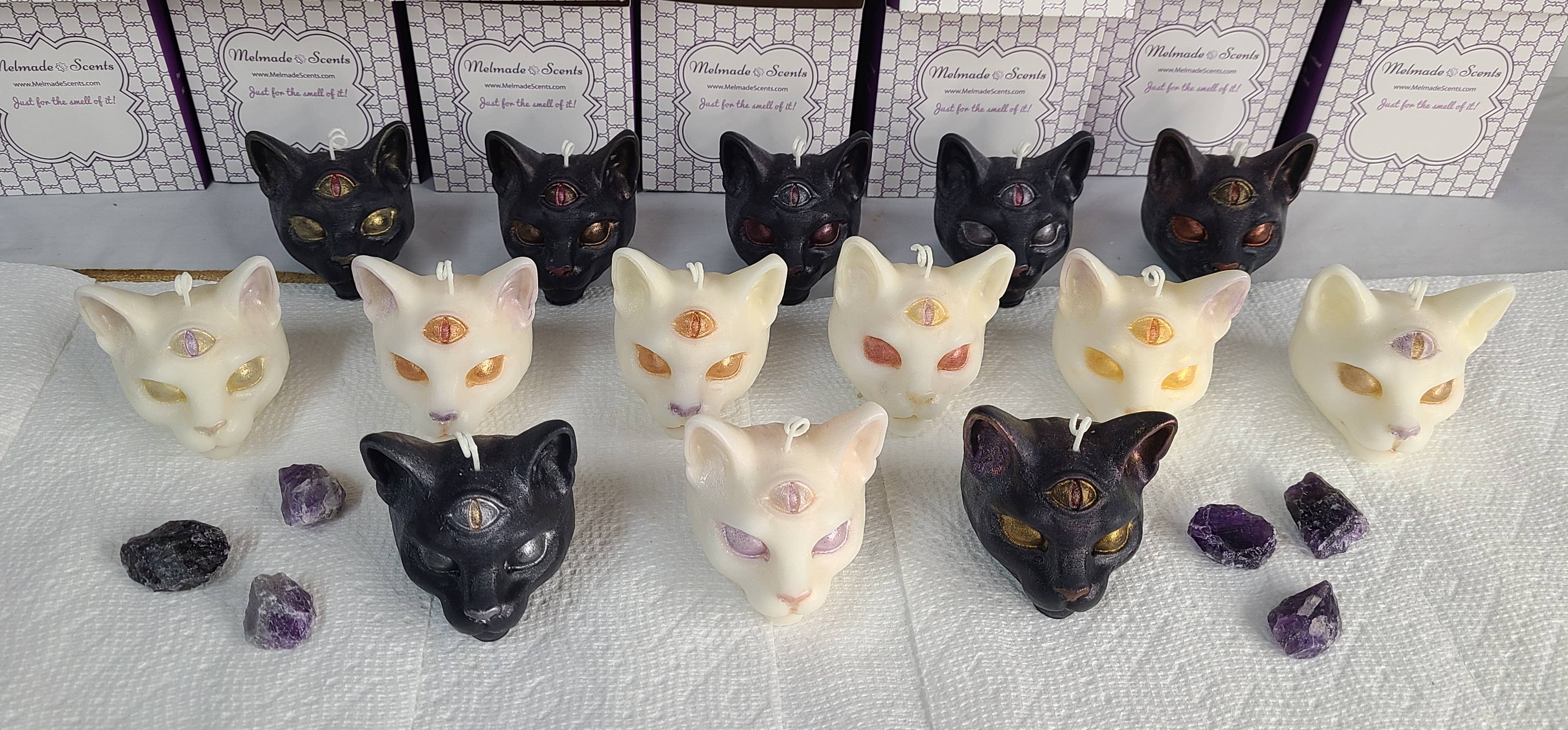 Melmade Scents - Vente Bougies originales - Bougies Chakra Chat1