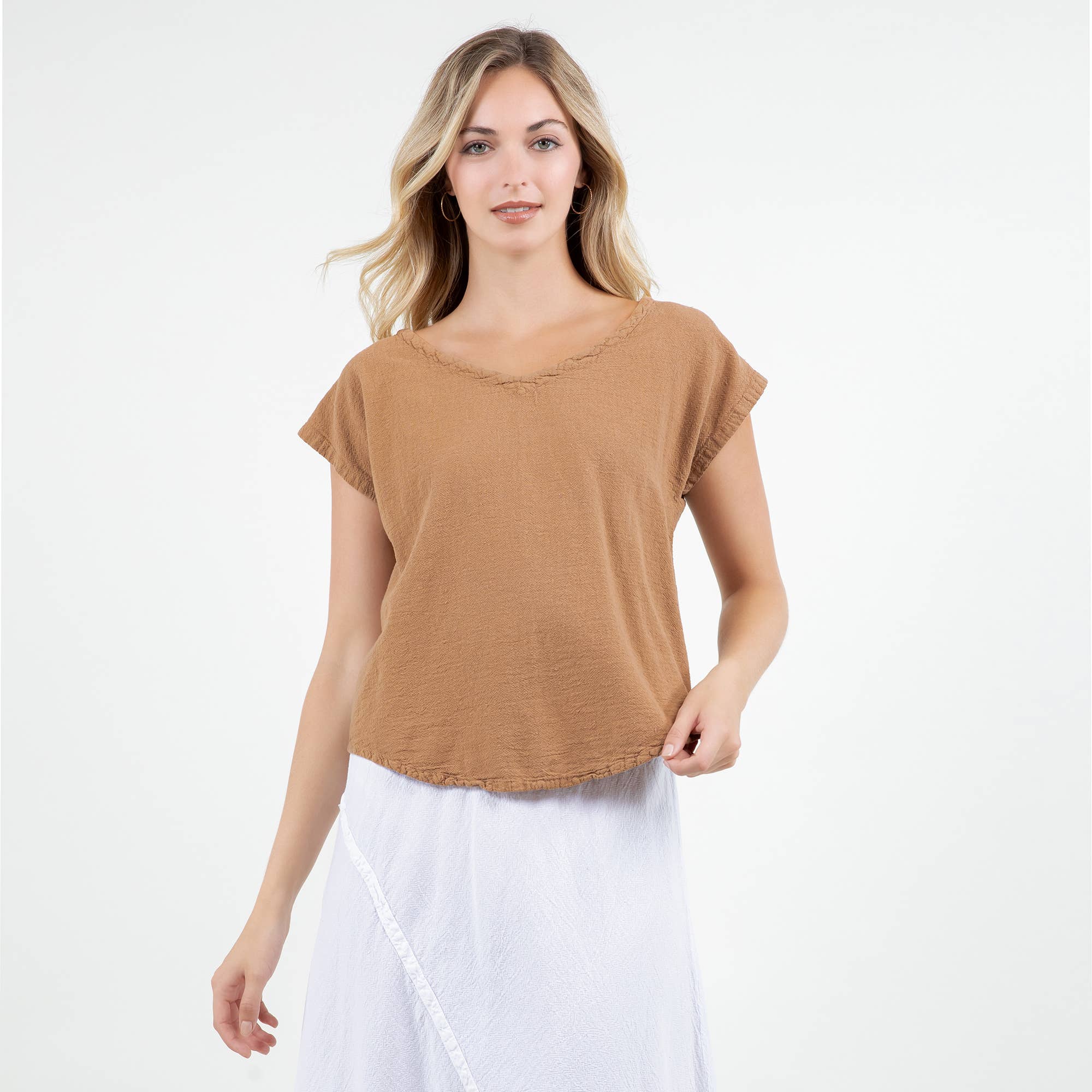 Cottonways – Großhandel Bluse – Damen – Meagan Top aus 100% — perfekte Mullgarmgarnitur aus Baumwolle23