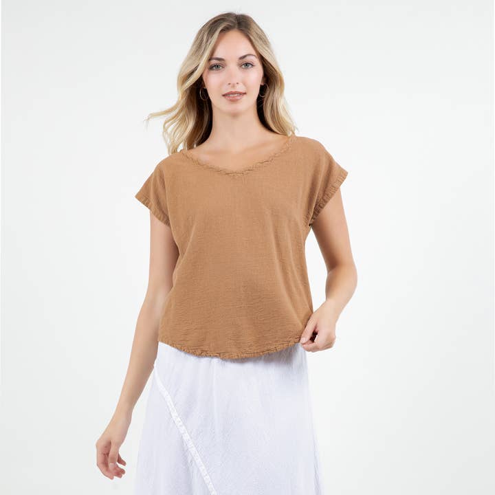 Cottonways – Großhandel Bluse – Damen – Meagan Top aus 100% — perfekte Mullgarmgarnitur aus Baumwolle23