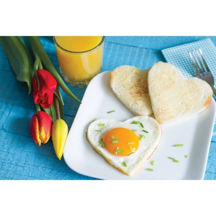 HIC - Harold Import Co. - Wholesale Kitchen Tool/Gadget - HIC Kitchen Heart Shape Egg Ring, Set Of 21