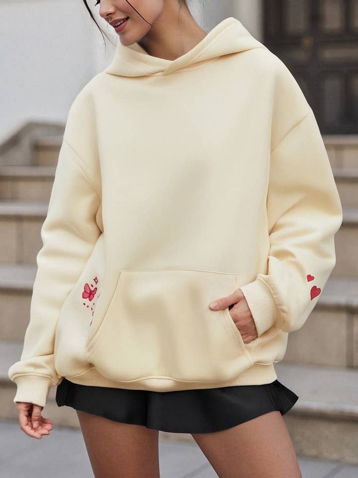 Rosa Clothing - Wholesale Hoodie - Women's - Wildflowers Hope Inspired Embroidered oversized hoodie8