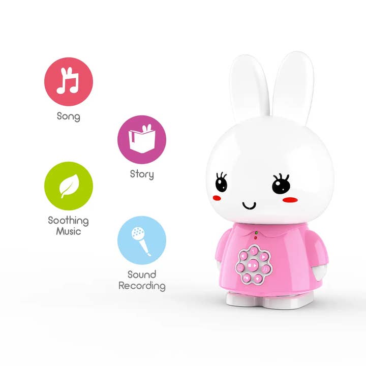 Honey Bunny Pink – Nightlight Toy with Stories & Music for wholesale by Alilo
