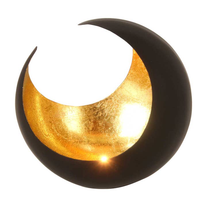 Casa Moro - Wholesale Candle holder - Orient lantern Ravi gold Ø20 Hilal moon tealight holder2