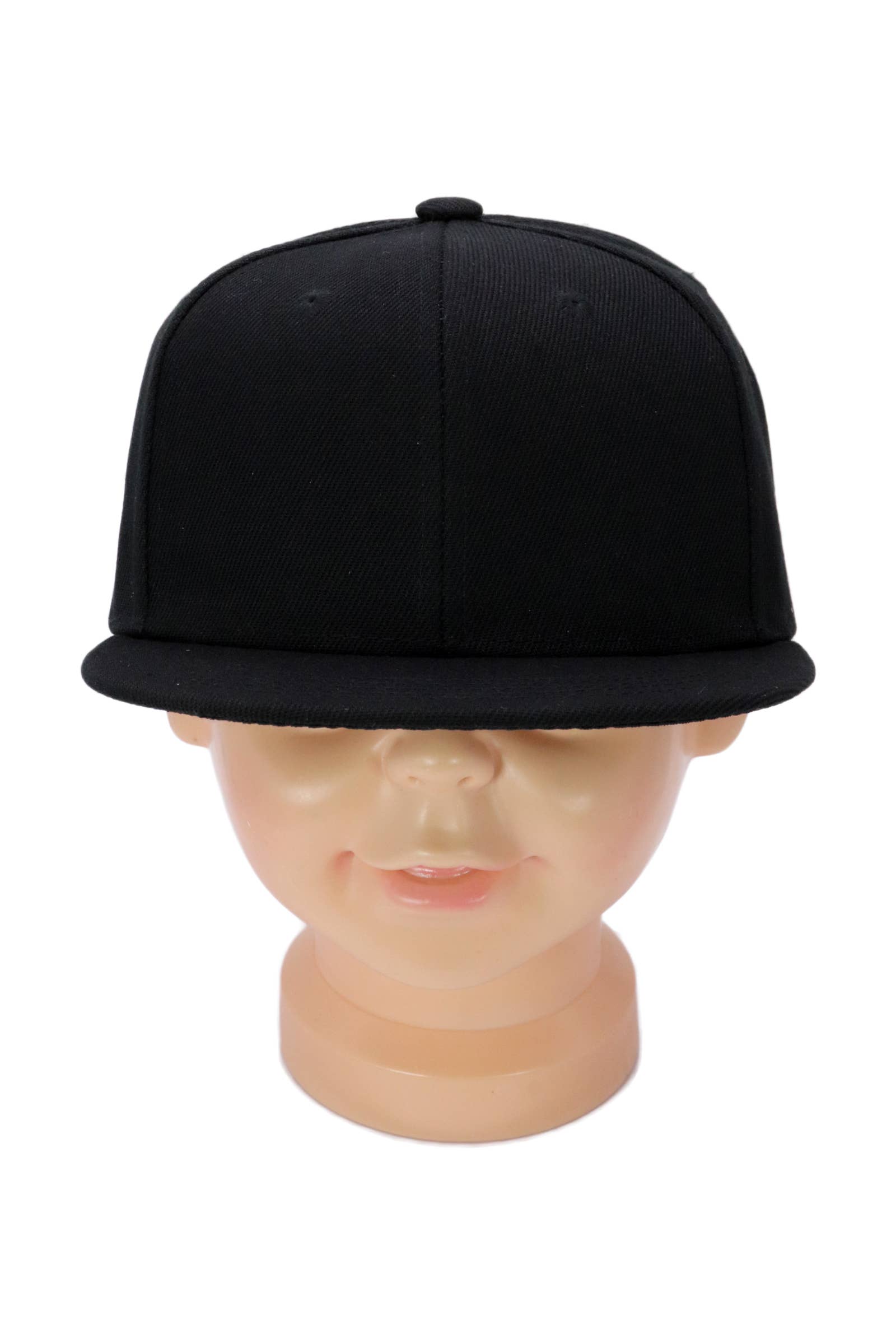 Cap Zone - Wholesale Baseball Cap - Kids - Kids Solid Twill Snap Back Flat Bill Cap1