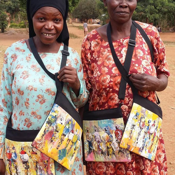 Painted Handbag for wholesale by Project Lydia