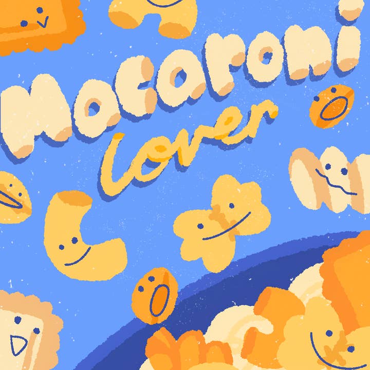 Macaroni Lover Print for wholesale by laughingbear