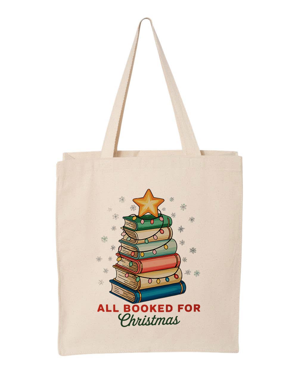 DaisyChainDesignCo - Wholesale Tote Bag - Women's - Booked For Christmas Canvas Tote Bag 1