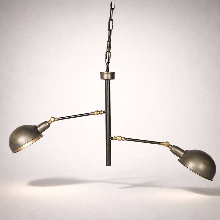 PTMD Asher brass industrial pendant lamps 75cm for wholesale by NHP International