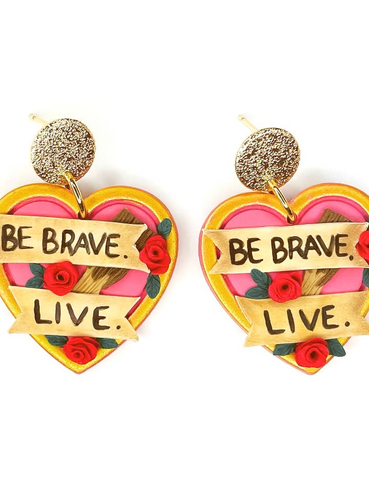 Be Brave. Live. for wholesale by Sweet B's Workshop